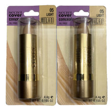 Pack Of 2 Milani Secret Cover Oil Free Concealer Stick #05 Light (New/Se... - £12.28 GBP