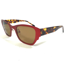 Anvifrieze Sunglasses 7-117 Red/Tortoise Square Cat Eye Frames with Brown Lenses - £43.96 GBP