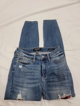 Judy Blue Jeans Womens 3/26 Skinny Fit Mid Rise Blue Denim Distressed  2... - $21.99