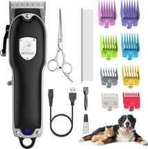 Dog Clippers for Grooming, Dog Grooming Kit, Cordless Dog - £44.99 GBP