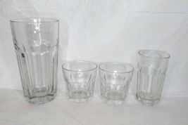 4 Libbey Drinking Glasses 7 oz 8 oz 16 oz - £9.46 GBP