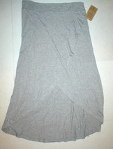 New NWT Womens Threads 4 Thought Organic Long Skirt Maxi Gray High Low Small S  - £111.05 GBP