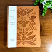 Punch Studio 2025 Planner Monthly and Weekly Layouts Pocket Brown Bee - $35.63