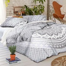 Cotton Indian Mandala Duvet Cover With Two Pillowcases Bedding Coverlet Blanket - £32.76 GBP+