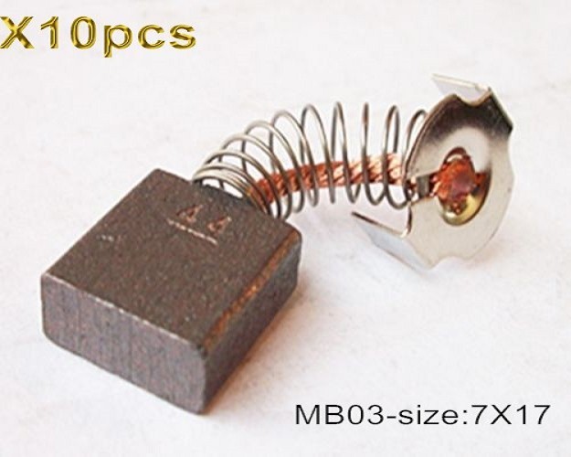 MSP X10pcs Carbon Brush 7X17mm NO44 4pole motor Kymco Mobility Scooter parts - £32.05 GBP