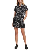 DKNY Womens Activewear Stand Collar Printed Sneaker Dress Printed Size Medium - £37.78 GBP