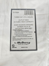 Mulberry 30584 Weather-Proof Deep Box, 3/4&quot; Hubs, SEALED, NEW, USA! - $260.77 MXN