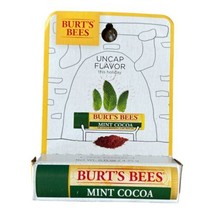 Burt&#39;s Bees Mint Cocoa Limited Edition 100% Moisturizing Lip Balm New In... - $7.00