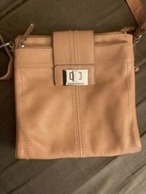 Tignanello Pebbled Leather Crossbody Purse Handbag Organizer - £10.27 GBP