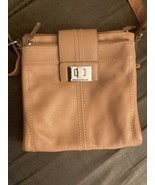 Tignanello Pebbled Leather Crossbody Purse Handbag Organizer - £10.11 GBP