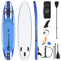 Goplus Inflatable 11 Stand Up Paddle Board SUP W/Aluminum Paddle Carrying Bag - £169.96 GBP