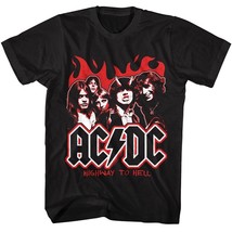 ACDC Fiery Highway to Hell Men&#39;s T Shirt Rock Band Concert - £21.18 GBP+