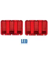 67 68 Ford Mustang Rear Red LED Tail Turn Signal Brake Light Lamp Lenses... - €108,26 EUR