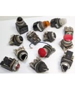 Lot of 13 Various Vintage Allen-Bradley 800T Switches Lights Contact Blo... - $98.99