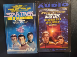 Set Of 2 Star Trek Windows On A Lost World + Web Of Romulans Cassette Audiobook - £15.86 GBP