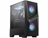 MSI Mid-Tower PC Gaming Case  Tempered Glass Side Panel  4 x 120mm aRG... - £111.19 GBP