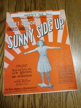 I’m A Dreamer Aren’t We All 1929 Piano Sheet Music Sunny Side Up Janet Gaynor - £14.93 GBP