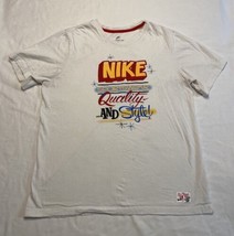 Nike Tee Grafitti Logo White Mens XL 90’s Streetwear Red Yellow - $14.52