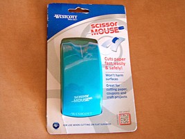Westcott Mouse Scissors Craft Cutter Scrapbooking Paper Trimmer Blue NWT - $14.47