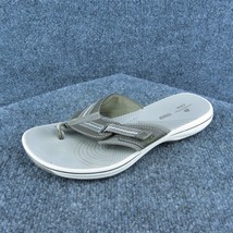 Clarks  Women Flip Flop Sandal Shoes Brown Synthetic Size 7 Medium - £19.49 GBP