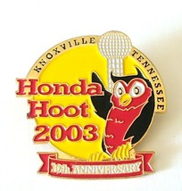 2003 Honda Hoot Owl Knoxville TN Motorcycle Rally10th Anniv Lapel Pin So... - $7.29