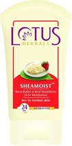 Lotus Herbal Sheamoist Shea Butter and Real Strawberry 24 hour Moisturiser, 120g - £20.54 GBP