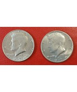 US 2 Pc 1974 KENNEDY HALF DOLLAR Lot - P D Mints Authentic Eagle Rev Nic... - $12.32 CAD