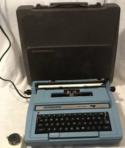 Vtg  Smith-Corona Super Sterling, Model 3LRJ Electric Typewriter Hard Ca... - $126.42