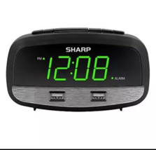 Digital Clock with Alarm and Dual USB FastCharge Charging Ports - Charge... - $14.73