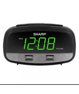 Digital Clock with Alarm and Dual USB FastCharge Charging Ports - Charge... - $20.30 CAD