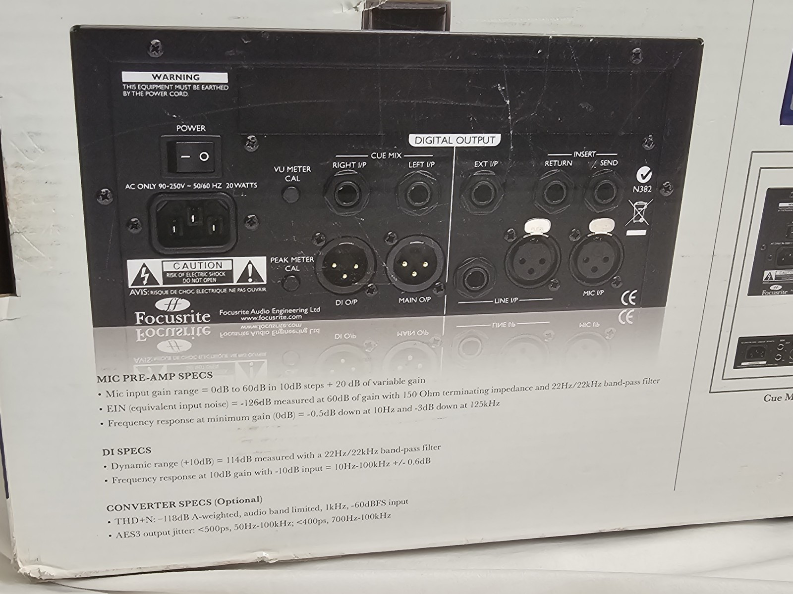 Focusrite ISA One Desktop Microphone Preamp In Box Item image 11