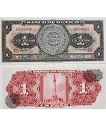 Crisp Uncirculated Mexico One Peso Calendario 1969 Low Number A000088 - £99.87 GBP