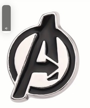 Marvel’s Avengers Logo, Round Metal Enamel Pin, New! - $6.00