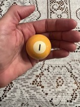Replacement Mini Ballard Pool Ball 1.5&quot; Ball Number #1 Solid Yellow 1.8 ... - $3.80