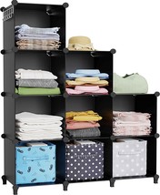 Homidec Closet Organizer, 9-Cube Closet Organizers And Storage,, Wardrobe - £35.16 GBP