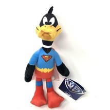 Looney Tunes Superhero Superman Daffy Duck Plush Toy 7- Inch New - £14.34 GBP
