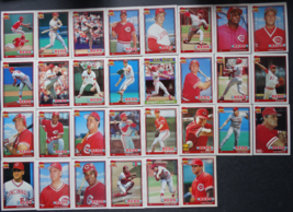1991 Topps Cincinnati Reds Team Set of 30 Baseball Cards Missing 577 Bill Doran - £3.92 GBP