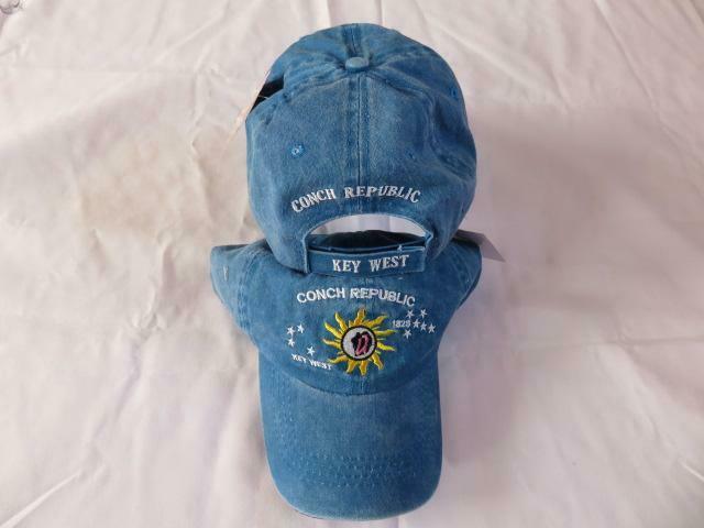 Primary image for Conch Republic Key West Florida FL USA America Pigment Light Blue Cotton Cap