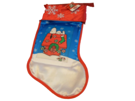 Peanuts Snoopy on Dog House Holographic Christmas Stocking - £11.98 GBP