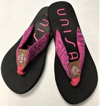 UNISA Flip Flops Lightweight Soft Footbed Pink Multi un-Fish-N Charm San... - $50.00