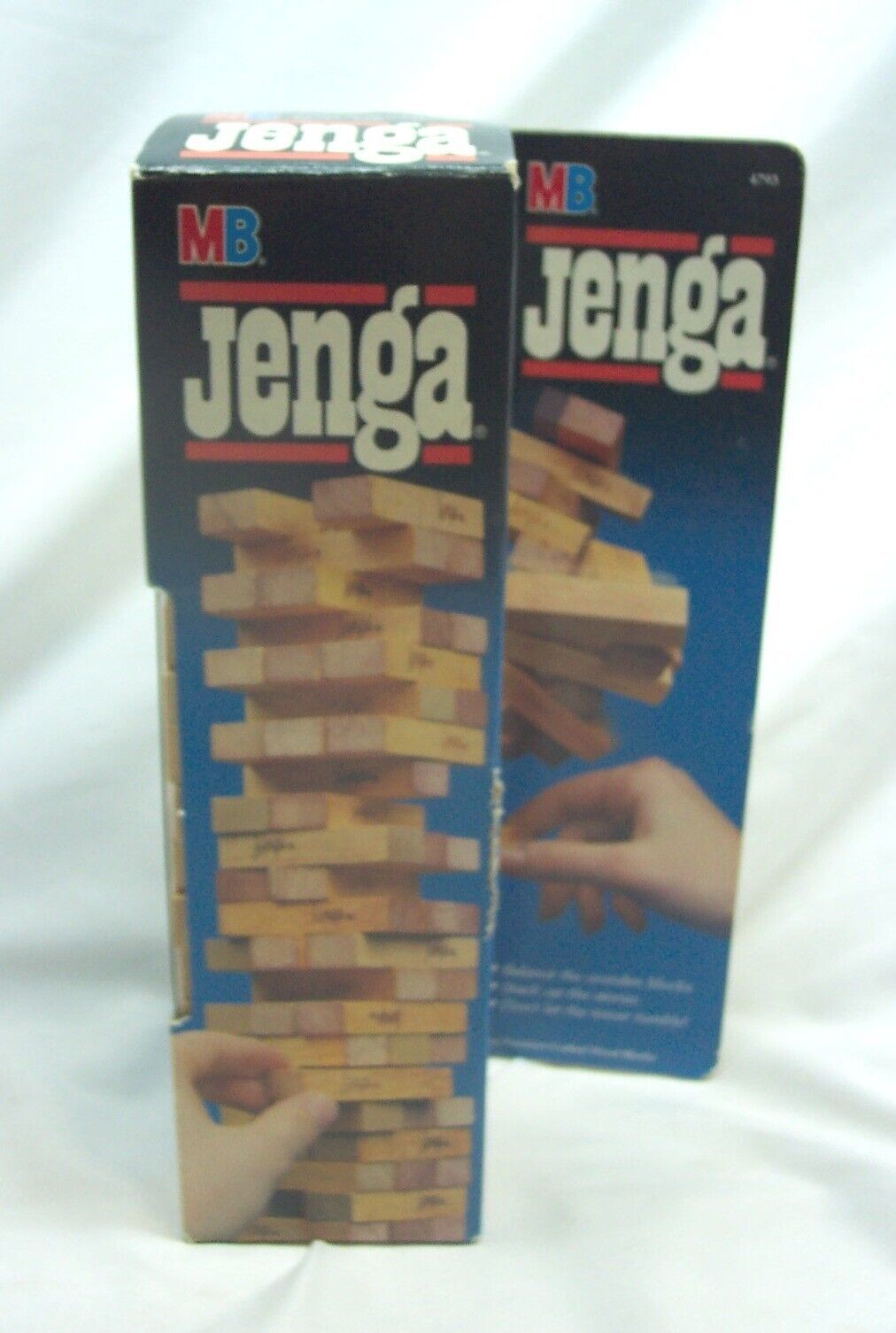 Vintage  1986 Milton Bradley Original JENGA Game Wood Blocks Tower 1980's - £15.66 GBP