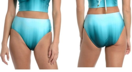 La Blanca Women&#39;s Ocean Oasis High Waist Bikini Bottom | Sz 12 Turquoise - £13.53 GBP