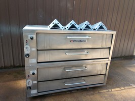 Pizza oven commercial 2 BAKERS PRIDE 451 452NATURAL DECK GAS DOUBLE NEW ... - $5,935.05