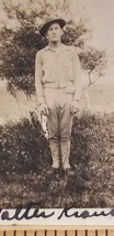 Antique 1918 Photograph WWI US ARMY SOLDIER Doughboy WALTER KRAUSE Parri... - $20.25
