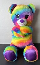 Build a Bear 15&quot; Rainbow Bear Sticky Paws. Great Easter Basket Item. - £8.58 GBP