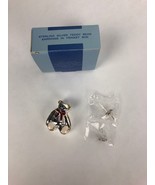 AVON Sterling Silver Teddy Bear Earrings In Trinket Box - Beautiful - FS... - $25.97 CAD