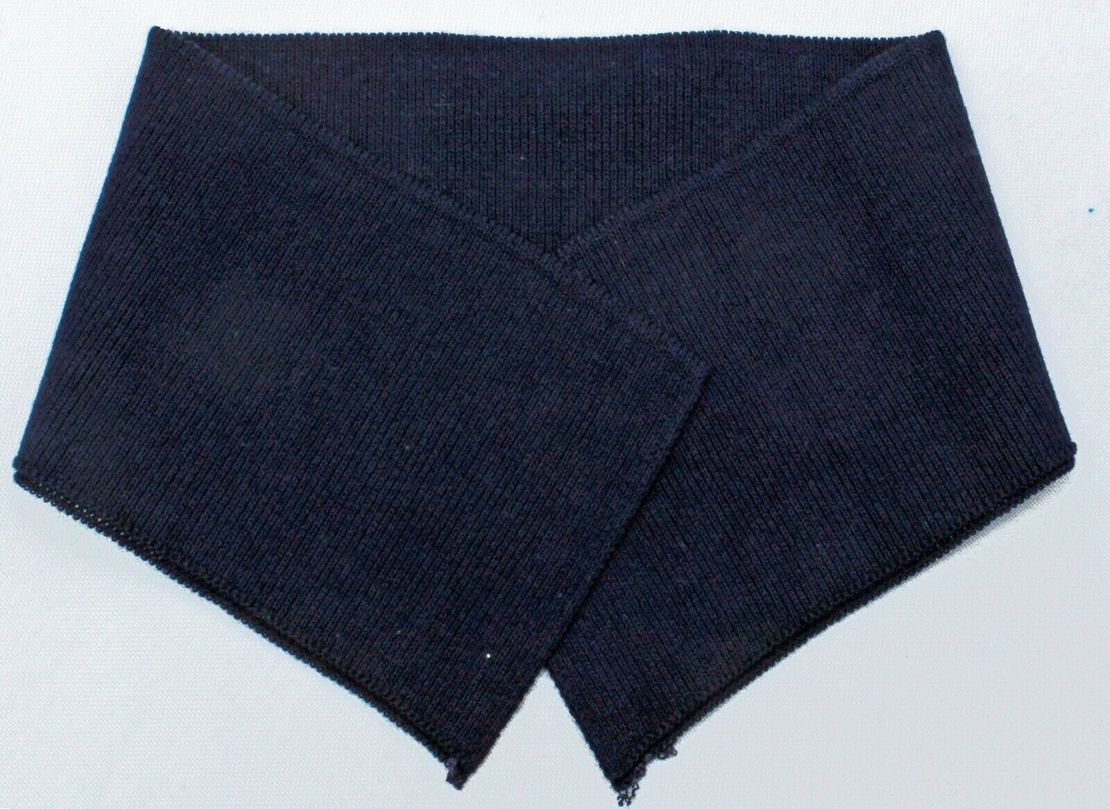 Primary image for Rugby Knit Shirt Collar Navy 3.5" x 16" Self-Finished Hemmed Ribbed Trim M516.13