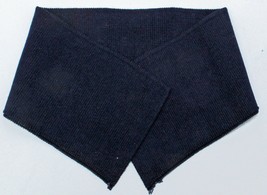 Rugby Knit Shirt Collar Navy 3.5" x 16" Self-Finished Hemmed Ribbed Trim M516.13 - £3.15 GBP