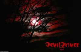 Devil Driver Poster Flag Moon Fire Logo - $19.99