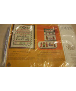 TINY TIM&#39;S SAMPLER EMBROIDERY KIT FROM THE CREATIVE CIRCLE, #2415 BNIB f... - $14.25